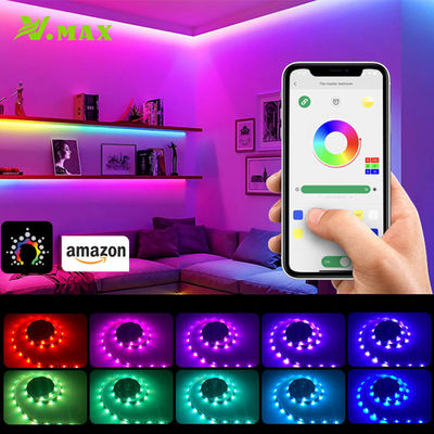 DC 24V Smart LED Strip Lights Remote Color Changing For Room Kitchen Bedroom Decoration