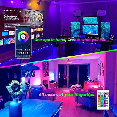 Outdoor 12V RGB Waterproof Flexible LED Strip 5M Smart Wifi Atmosphere Type