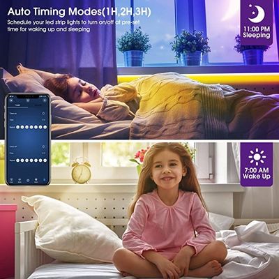 indoor led strip lights Smart Wifi RGB LED Strip Lights Blasting 2m RF Control