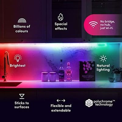 Music Sync Voice Control LED Strip Lights Color Changing Timing App Controlled