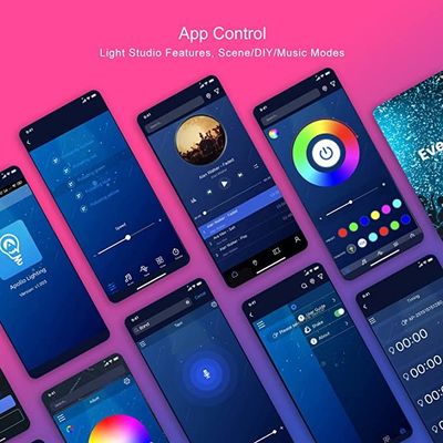 Outdoor Cob Smart LED Strip Lights Waterproof 10m 10W Changeable