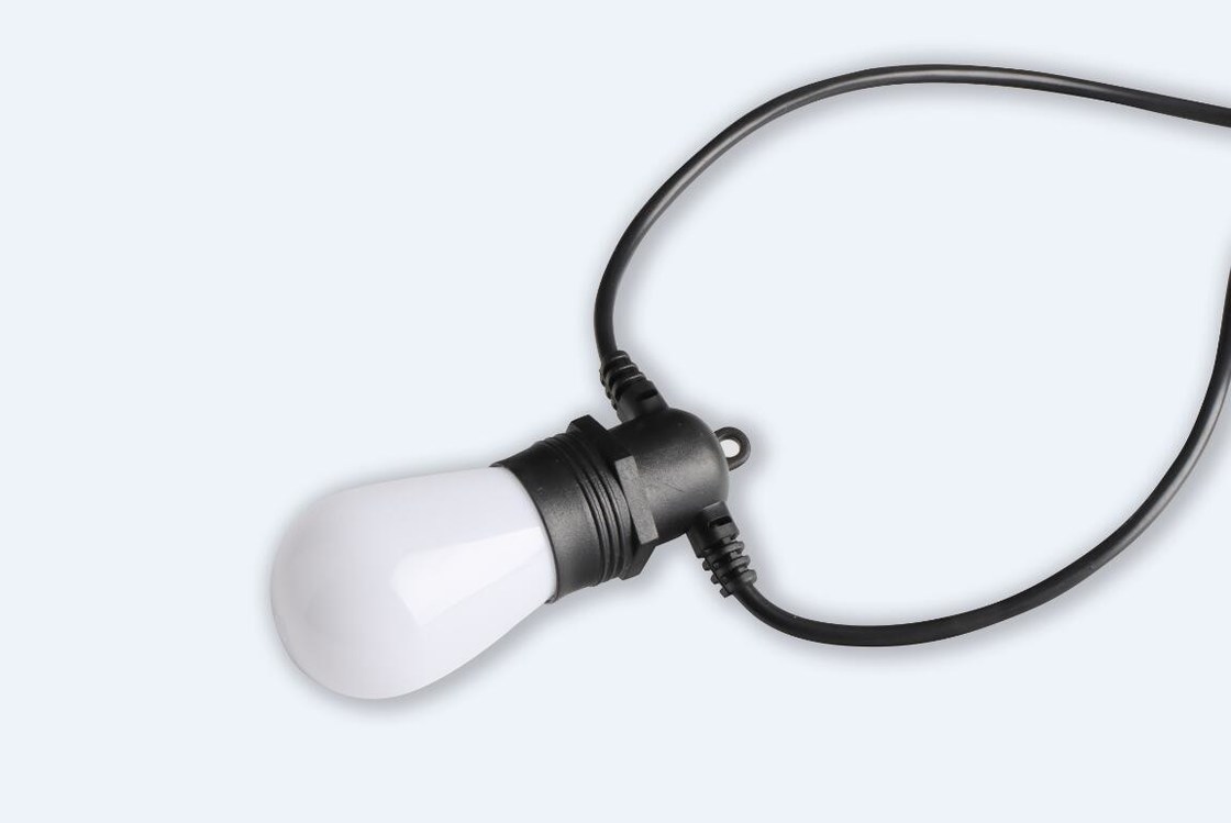 Cafe Patio Bulb String Lights Waterproof IP65 FCC Certification