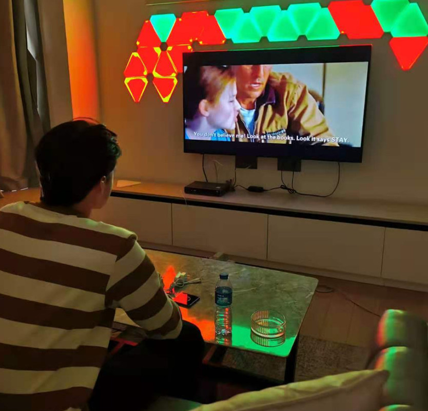 Atmosphere Triangle LED Lights Multicolor Triangle RGB Wall Lights 80m